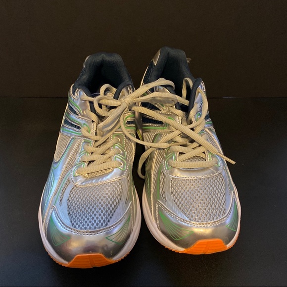 Crossport Men's Athletic Shoes Silver Green New - Picture 6 of 10